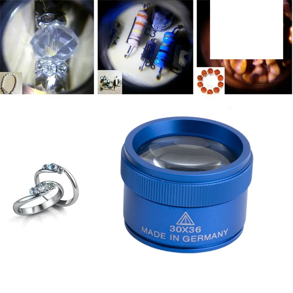 Electronics Repair Glasses - 30x36 Optical Magnifying Glass Portable Pocket