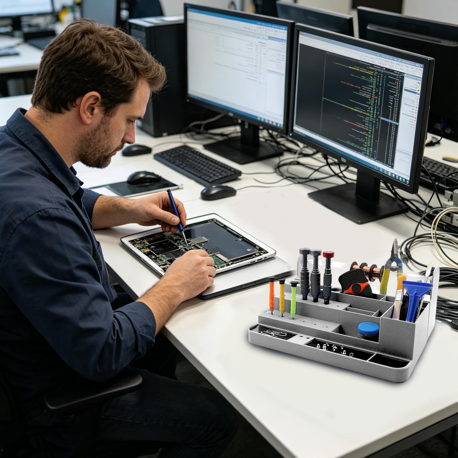 Heavy-Duty Desktop Storage Ele - Electronics Repair Shops ulasan dan harga