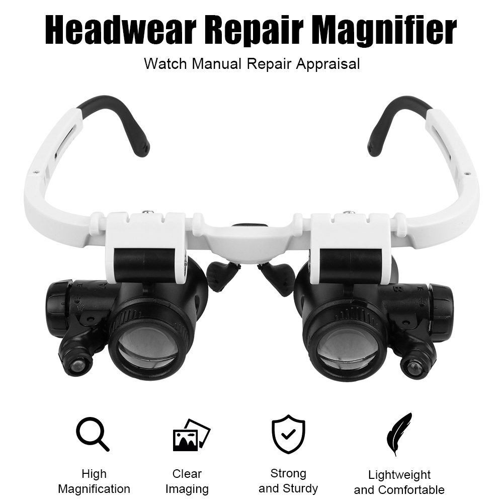 Head Mount Magnifying Glass Fo - Electronics Repair Glasses ulasan dan harga