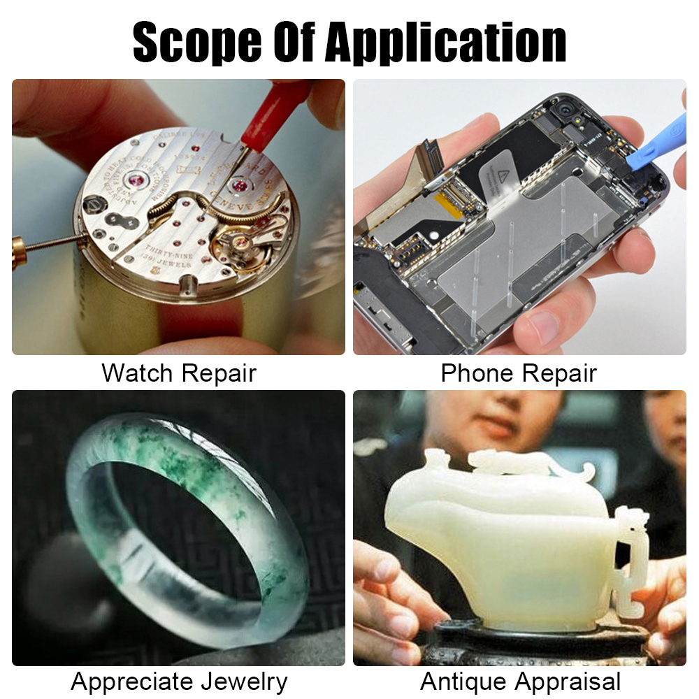 Head Mount Magnifying Glass Fo - Electronics Repair Glasses ulasan dan harga