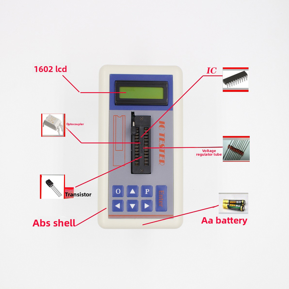 TSH‑06F IC Transistor Tester f - Electronics Repair Shops ulasan dan harga
