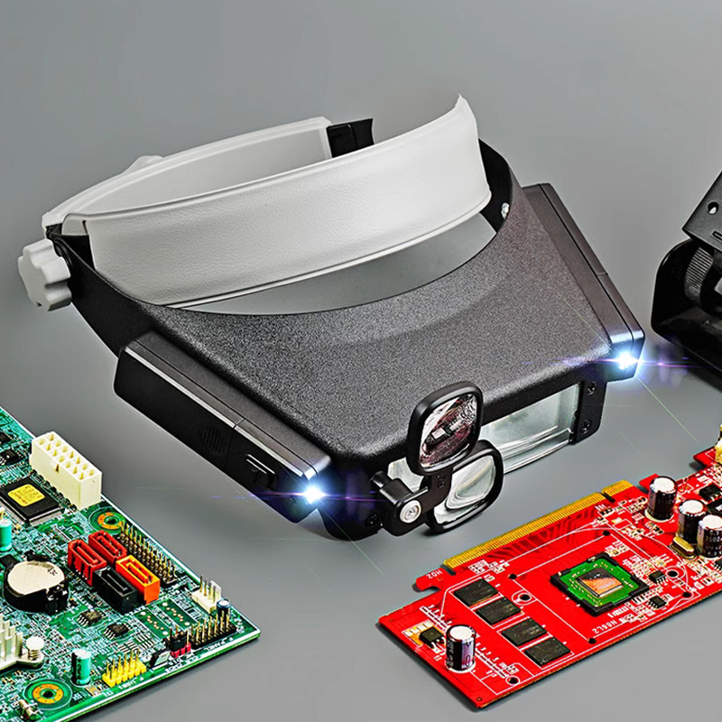 New Headband Magnifier LED Lig - Electronics Repair Glasses ulasan dan harga